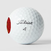 Chinese Lucky Gold Dragon Titleist Golf Ballen (Logo)