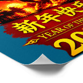 Chinese Lunar New Year 2026 Horse Fire Design  Poster (Hoek)