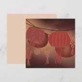 Chinese Lunar New Year Blank Feestdagenkaart (Voorkant / Achterkant)