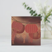 Chinese Lunar New Year Blank Feestdagenkaart (Staand voorkant)