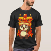 Chinese Lunar New Year Lion Dance Cute Panda China T-shirt (Voorkant)