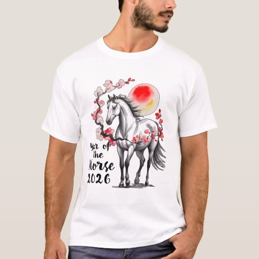 Chinese Lunar New Year of the Horse   T-shirt (Voorkant)