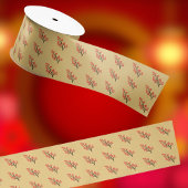 Chinese Lunar New Year Plum Blossom 5 Blessings Satijnen Lint