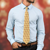 Chinese Lunar New Year Plum Blossom 5 Blessings Stropdas