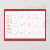 Chinese Lunar Nieuwjaar 2023 Agenda Feestdagenkaart (Achterkant)