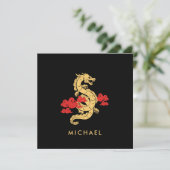 Chinese Maan Nieuwjaar Dragon 2024 gepersonaliseer (Staand voorkant)