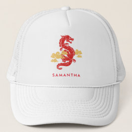 Chinese Maan Nieuwjaar Dragon 2024 gepersonaliseer Trucker Pet