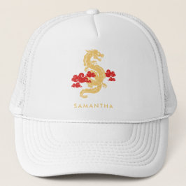 Chinese Maan Nieuwjaar Dragon 2024 gepersonaliseer Trucker Pet