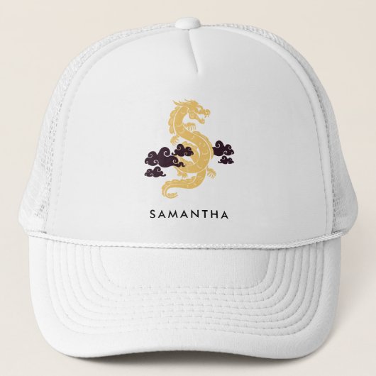 Chinese Maan Nieuwjaar Dragon 2024 gepersonaliseer Trucker Pet (Voorkant)
