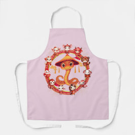 Chinese Maan Nieuwjaar Slang Ontwerp 1 Schort