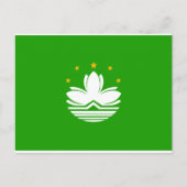 Chinese Macao-vlag Briefkaart (Voorkant)
