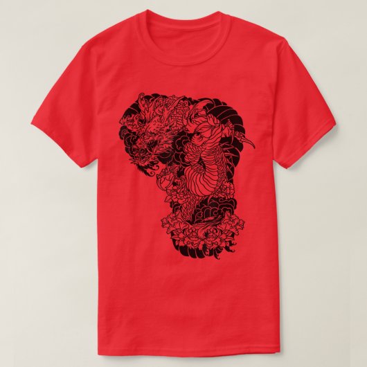 Chinese machtige draak t-shirt (Design voorkant)