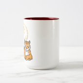 Chinese maffia nieuwjaar tijger dierentuin geluk tweekleurige koffiemok (Center)