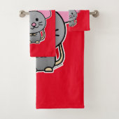 Chinese maffia nieuwjaarscuus boft rood bad handdoek (Insitu)