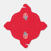 Chinese maffia nieuwjaarscuus boft rood bedankdoosjes (Uitgevouwen)