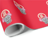 Chinese maffia nieuwjaarscuus boft rood cadeaupapier (Rol Hoek)