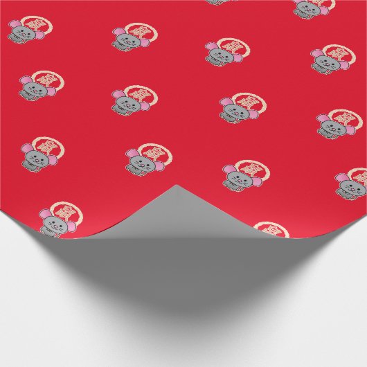 Chinese maffia nieuwjaarscuus boft rood cadeaupapier (Hoek)