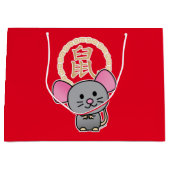 Chinese maffia nieuwjaarscuus boft rood groot cadeauzakje (Voorkant)