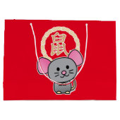 Chinese maffia nieuwjaarscuus boft rood groot cadeauzakje (Achterkant)