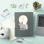 Chinese maffia nieuwjaarscuus boft rood sticker (iPad Cover)