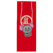 Chinese maffia nieuwjaarscuus boft rood wijn cadeautas (Voorkant)