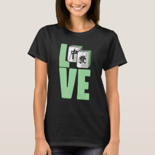 Chinese Mahjong-liefdesgame Tegels voor casinospel T-shirt