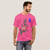 Chinese Mahjong Mah Jong Game Flowers Chrysanthemu T-shirt (Voorkant volledig)