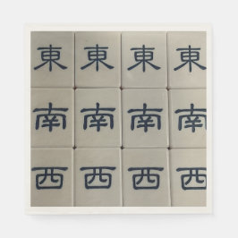 Chinese mahjong wind tegeltjes servetten