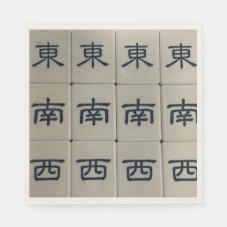 Chinese mahjong wind tegeltjes servetten