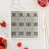 Chinese mahjong wind tegeltjes servetten (Insitu)