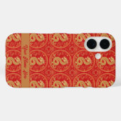 Chinese Majestic Golden Dragon Pattern Case-Mate iPhone Case (Achterkant (horizontaal))