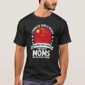 Chinese mam China Moederdag mama China America T-shirt (Voorkant)