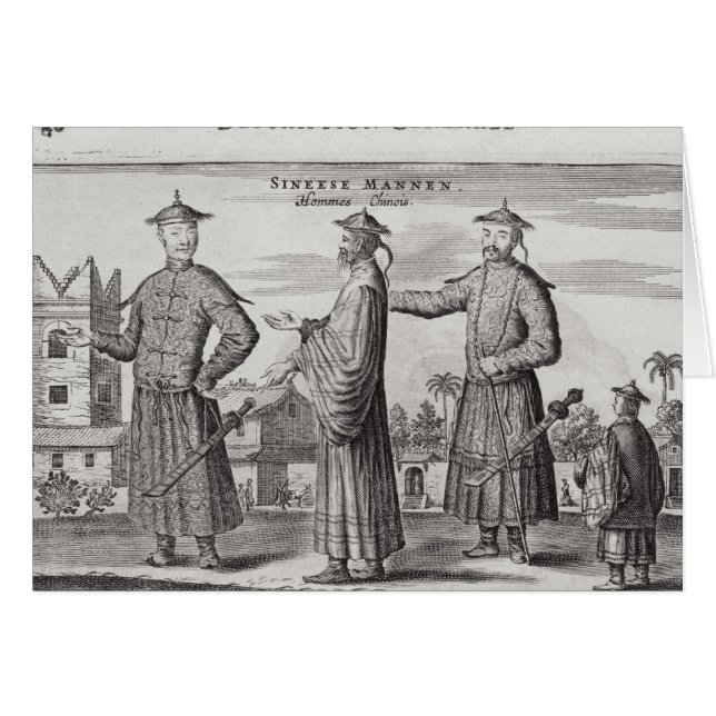 Chinese Mannen, een algemene beschrijving van een  (Voorkant Horizontaal)