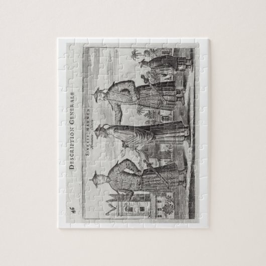 Chinese Mannen, een algemene beschrijving van een Legpuzzel (Verticaal)