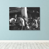 Chinese markt voor verandering Canvas Afdruk (Insitu (Houten vloer))