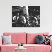 Chinese markt voor verandering Canvas Afdruk (Insitu (Woonkamer))