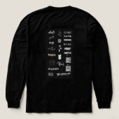Chinese meisje 🤩 Tri-Blend shirt (Achterkant)