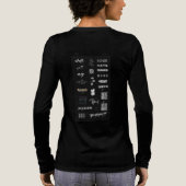 Chinese meisje 🤩 Tri-Blend shirt (Achterkant)