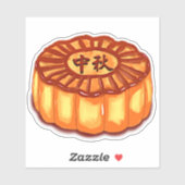 Chinese Mid Autumn One Moon Cake Sticker (Vel)