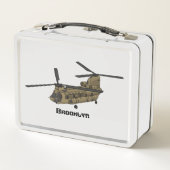 Chinese militaire helikopterillustratie (Achterkant)