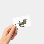 Chinese militaire helikopterillustratie badge (Handheld)