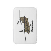 Chinese militaire helikopterillustratie badmat (Voorkant Verticaal)