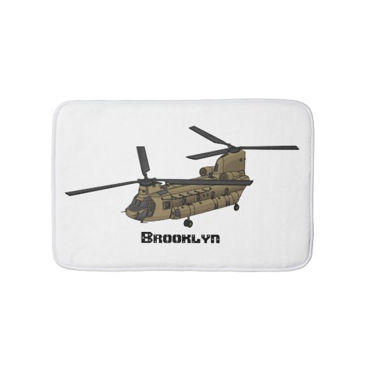 Chinese militaire helikopterillustratie badmat (Voorkant)