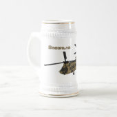 Chinese militaire helikopterillustratie bierpul (Voorkant links)