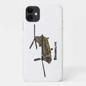 Chinese militaire helikopterillustratie Case-Mate iPhone case (Achterkant)