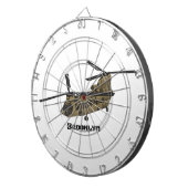 Chinese militaire helikopterillustratie dartbord (Voorkant Rechts)