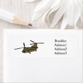 Chinese militaire helikopterillustratie etiket (Insitu)