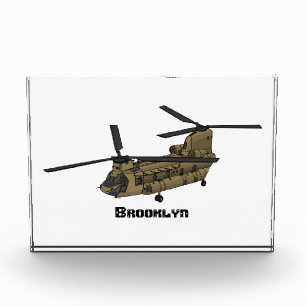 Chinese militaire helikopterillustratie fotoblokken