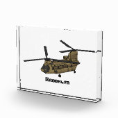 Chinese militaire helikopterillustratie fotoblokken (Rechts)