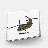 Chinese militaire helikopterillustratie fotoblokken (Links)